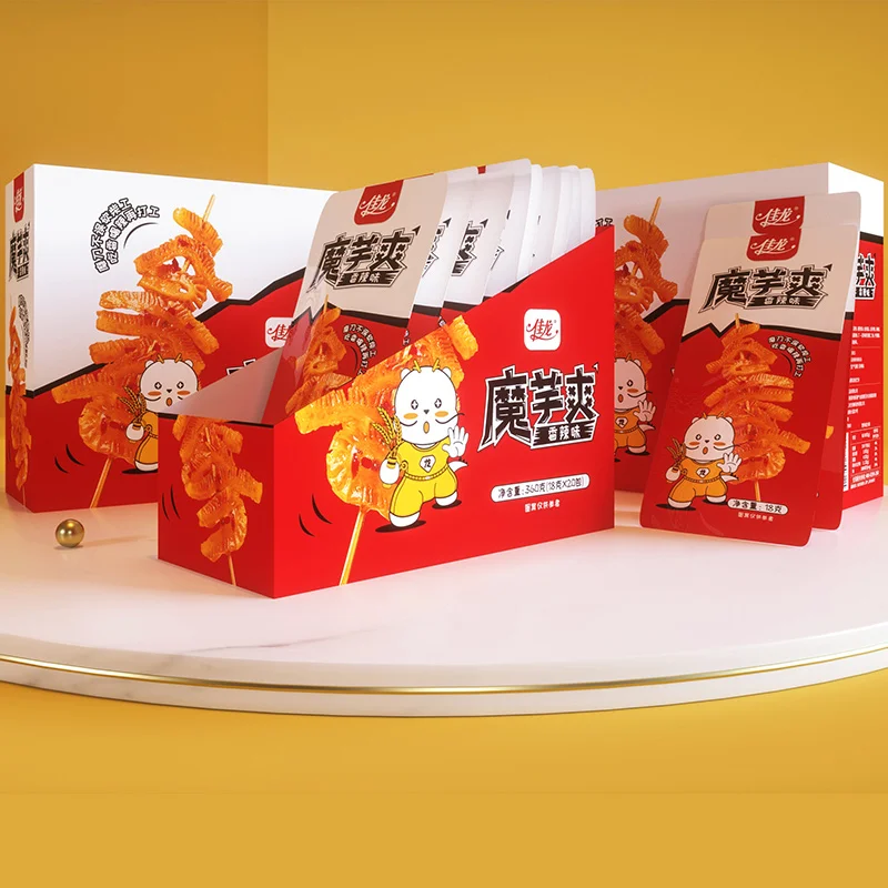 Заводская поставка вкусные китайские закуски продукты Konjac пряные