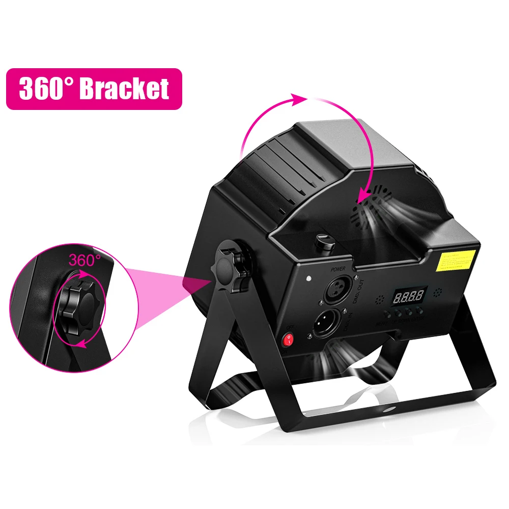 Hot Selling 72W RGB Battery Powered Wireless Controlled DJ Disco Par lights Stage LED Beam Lights