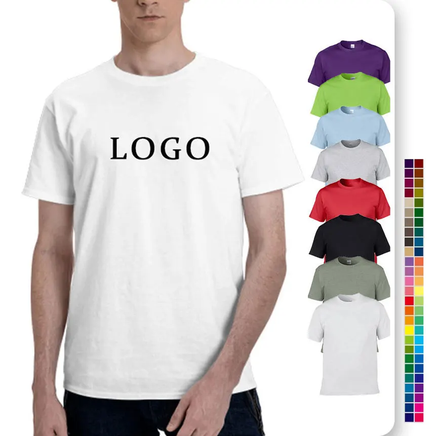 Wholesale Polyester Custom Tshirts Logo Printed OEM ODM Free Sample Plain T Shirt For Men