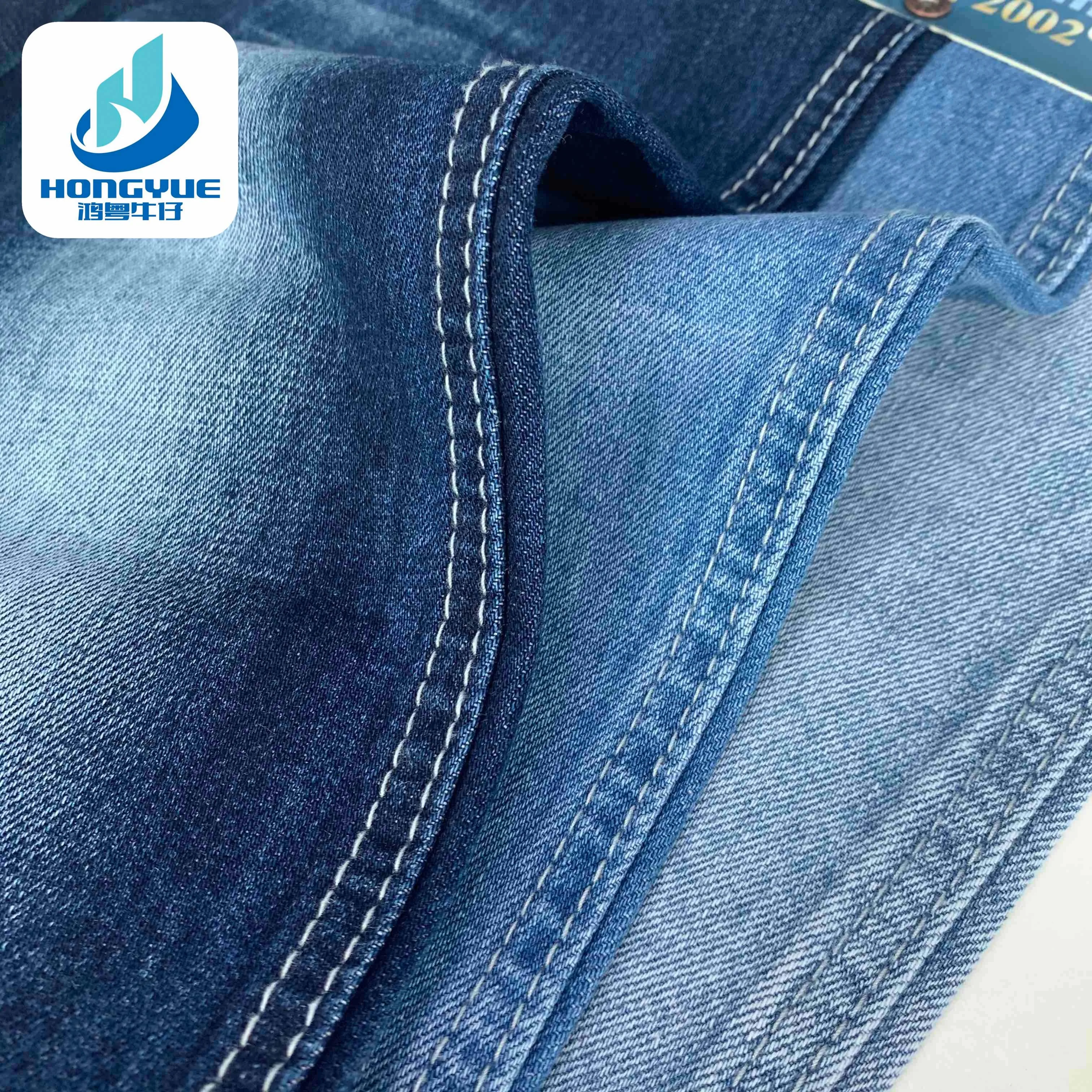 Medium Weight Indigo Jeans Denim Fabric 92%Cotton Dark Wash Denim Fabric