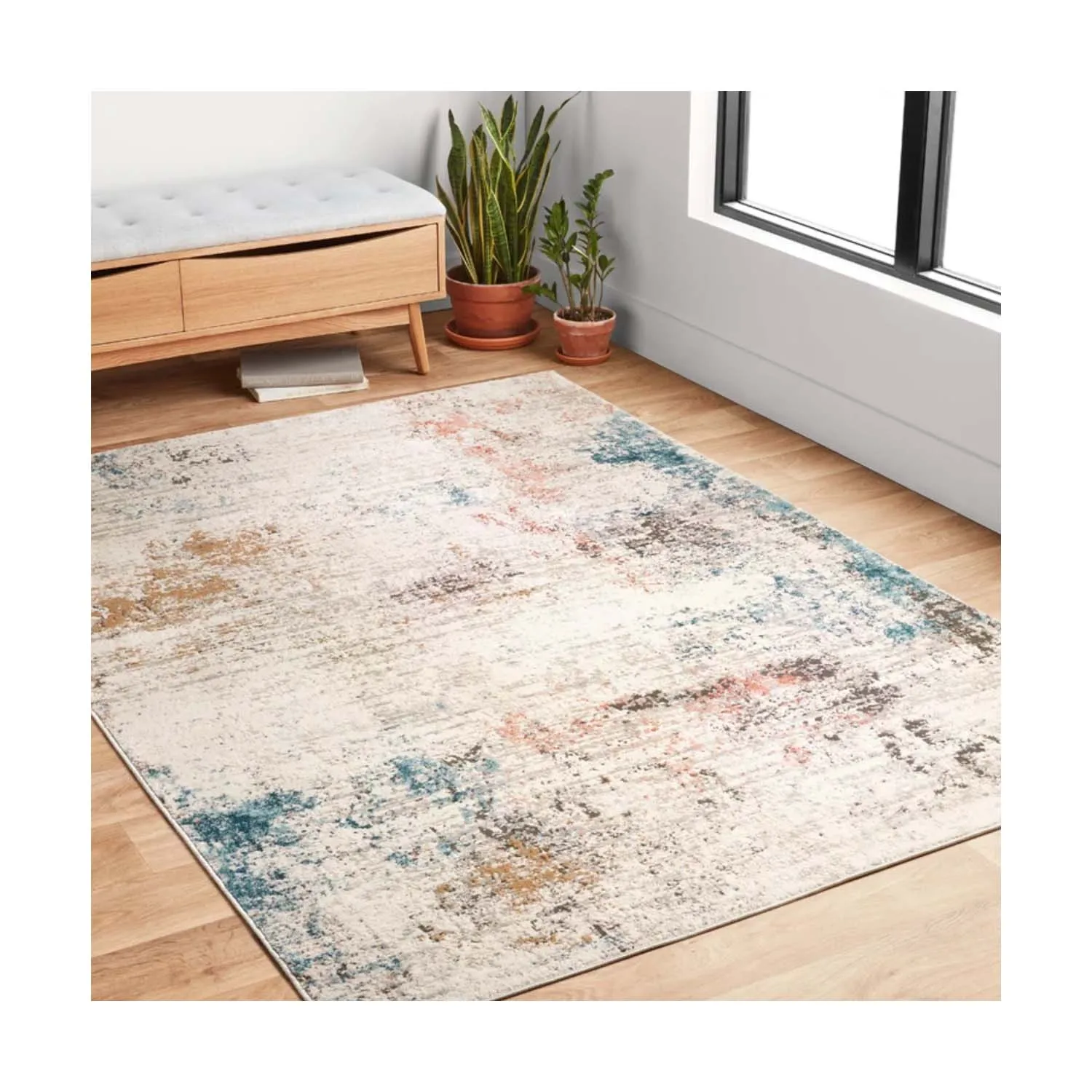 Wholesale Machine Washable Big Size Shaggy Rug Carpet Soft Plain Floor Mat in Green Living Room Hotel/Bathroom China manufacture