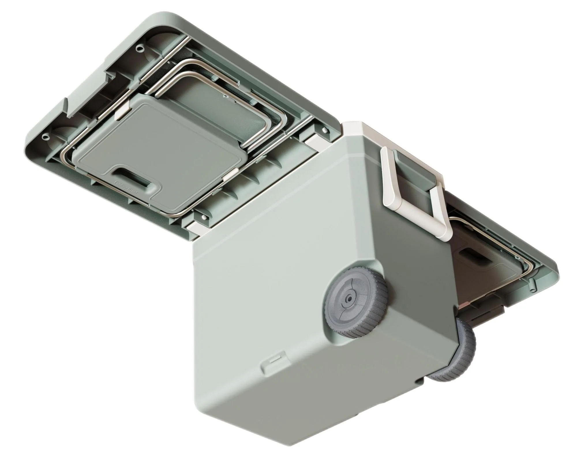 JinTeng Retail Customized 32L Fashion Foldable Longer Ice Storage Can Portable Medium Frozen Plastic Rotomolded Cooler Box