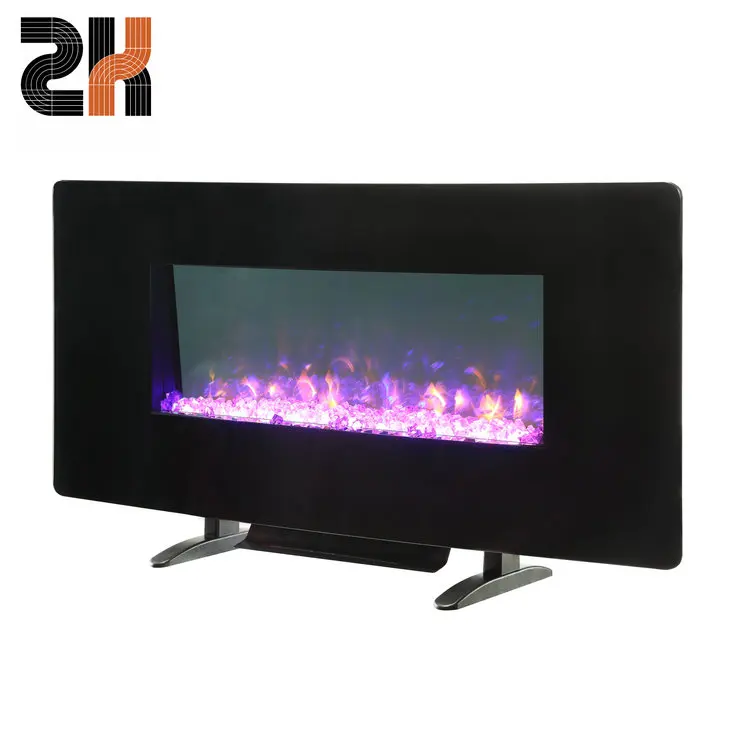 Popular Good Quality 42 inch LED simulation flame insert heating electronic fireplace with Blue tooth Speaker