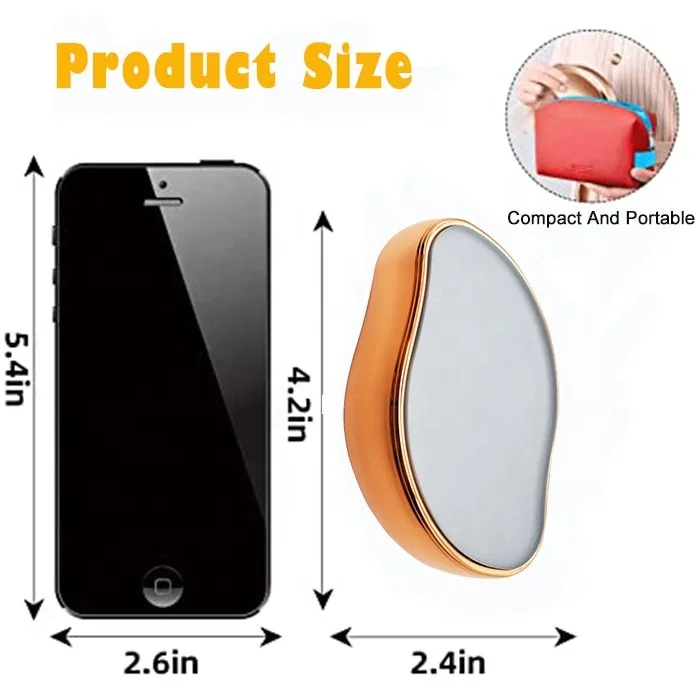 2022 New Arrival Painless Crystal Hair Eraser Leg Hand Glass Hair Remover For Women and Men