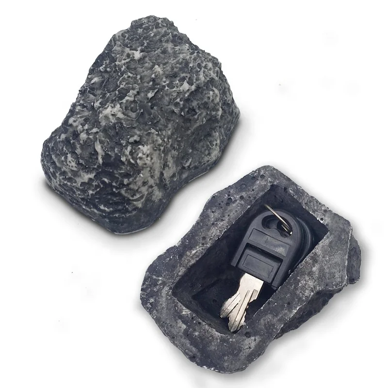 Realistic Rock for Key Security Storage Holder, Hide a Key