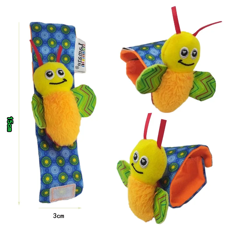 Hot Selling Cute Baby Infant Rattle Socks Toys Girl Boy Learning Toy Infant Baby Kids Socks Rattle Toys Wrist Rattle