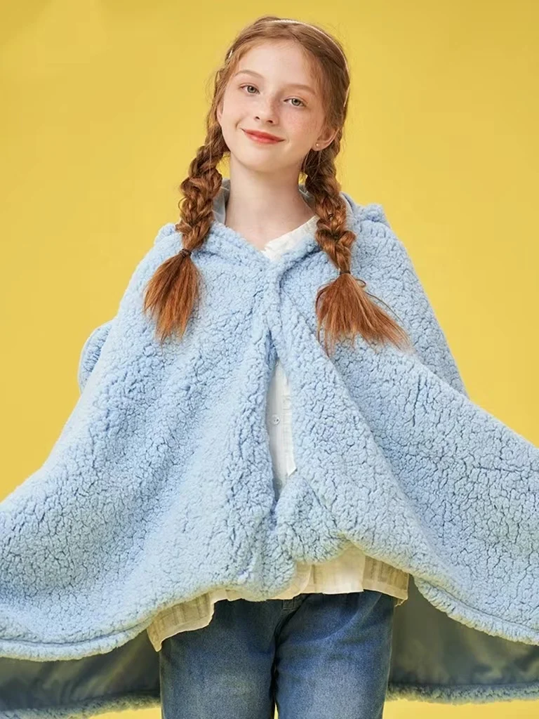 Wholesale Price Cartoon Plush Animal Pajamas Peluches Stitch Bathrobe Children Cloak Flannel Fleece Bath Towel for Baby