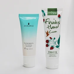 Custom 30ml white small squeeze tube glossy empty tubes with flip top cap for hand sanitzer packaging tube