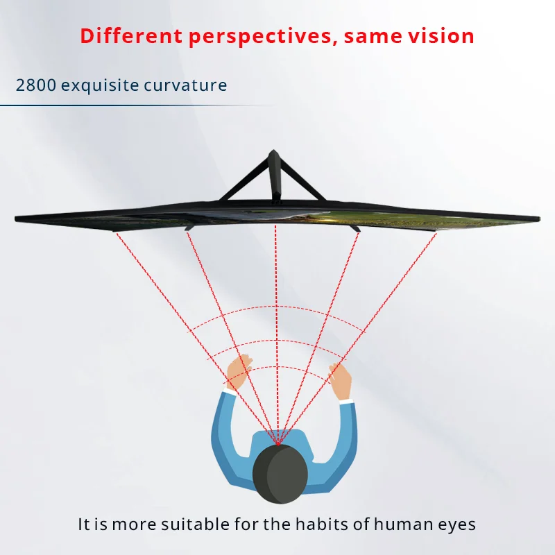 27 Curved Gaming Monitors Factory Wholesale Pc Monitor27 Inch Gaming Monitor 165hz