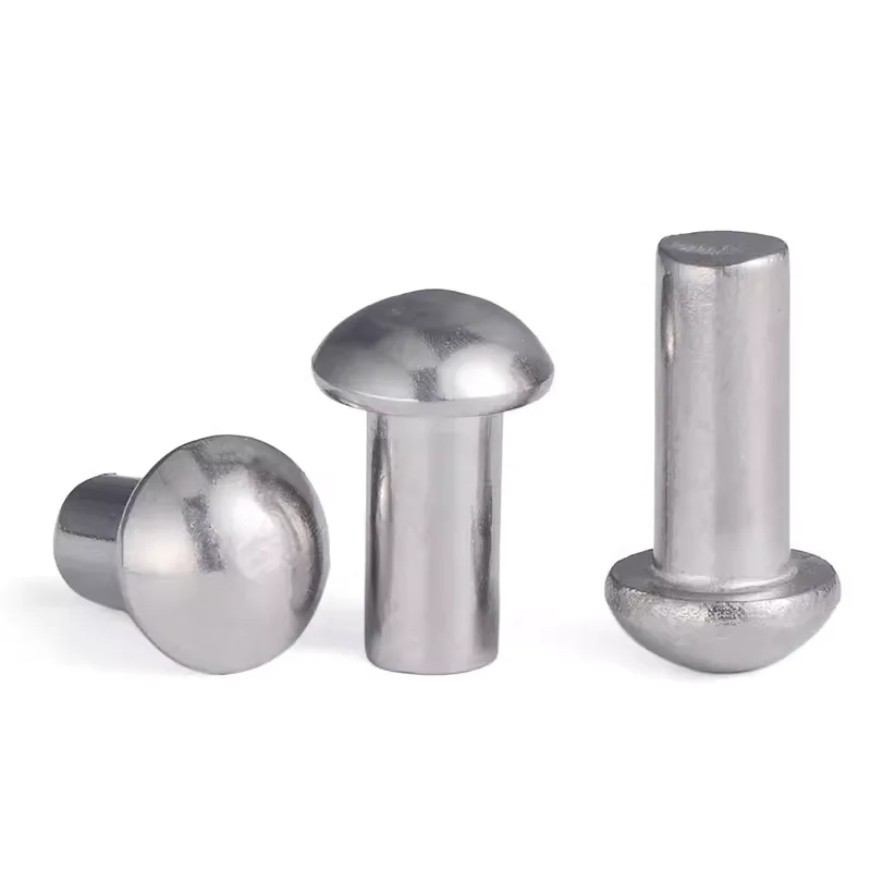 Remaches Rivet M4 Manufacturer Stainless Steel Solid Rivets Dome Mushroom Head Aluminum Punch Rivet GB1011 GB871 DIN674