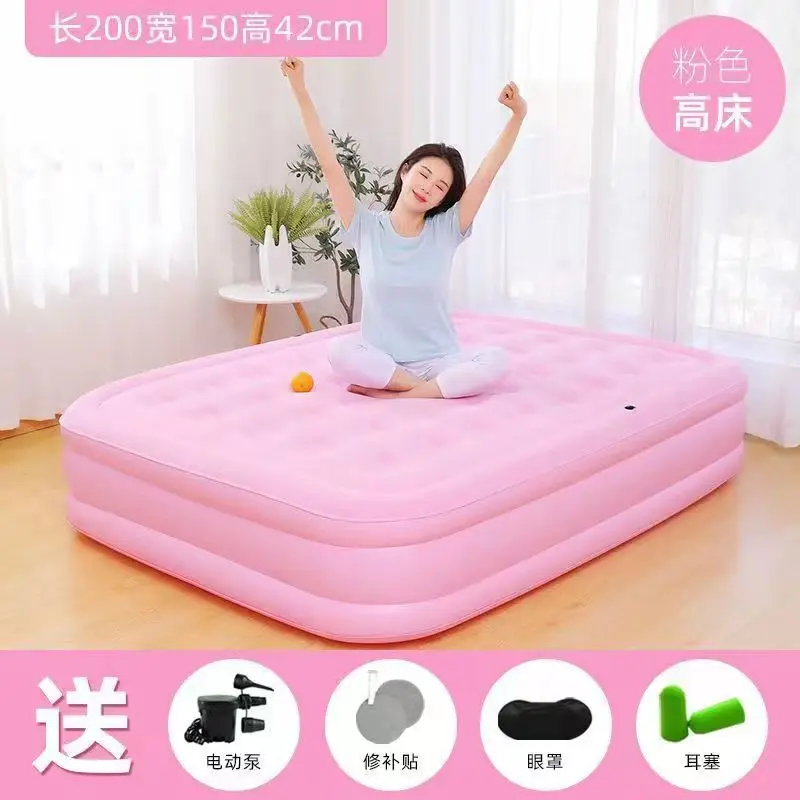 Air Mattress Inflatable Camping Air Bed with Build-in for Family, Camping and Travel, Waterproof and Comfortable