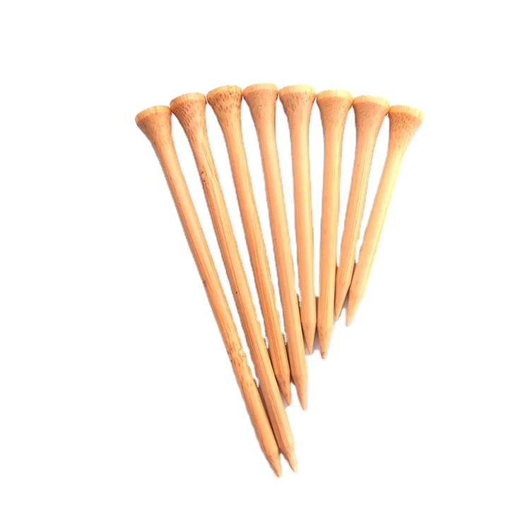 
custom logo 70mm length wooden bamboo golf tee 