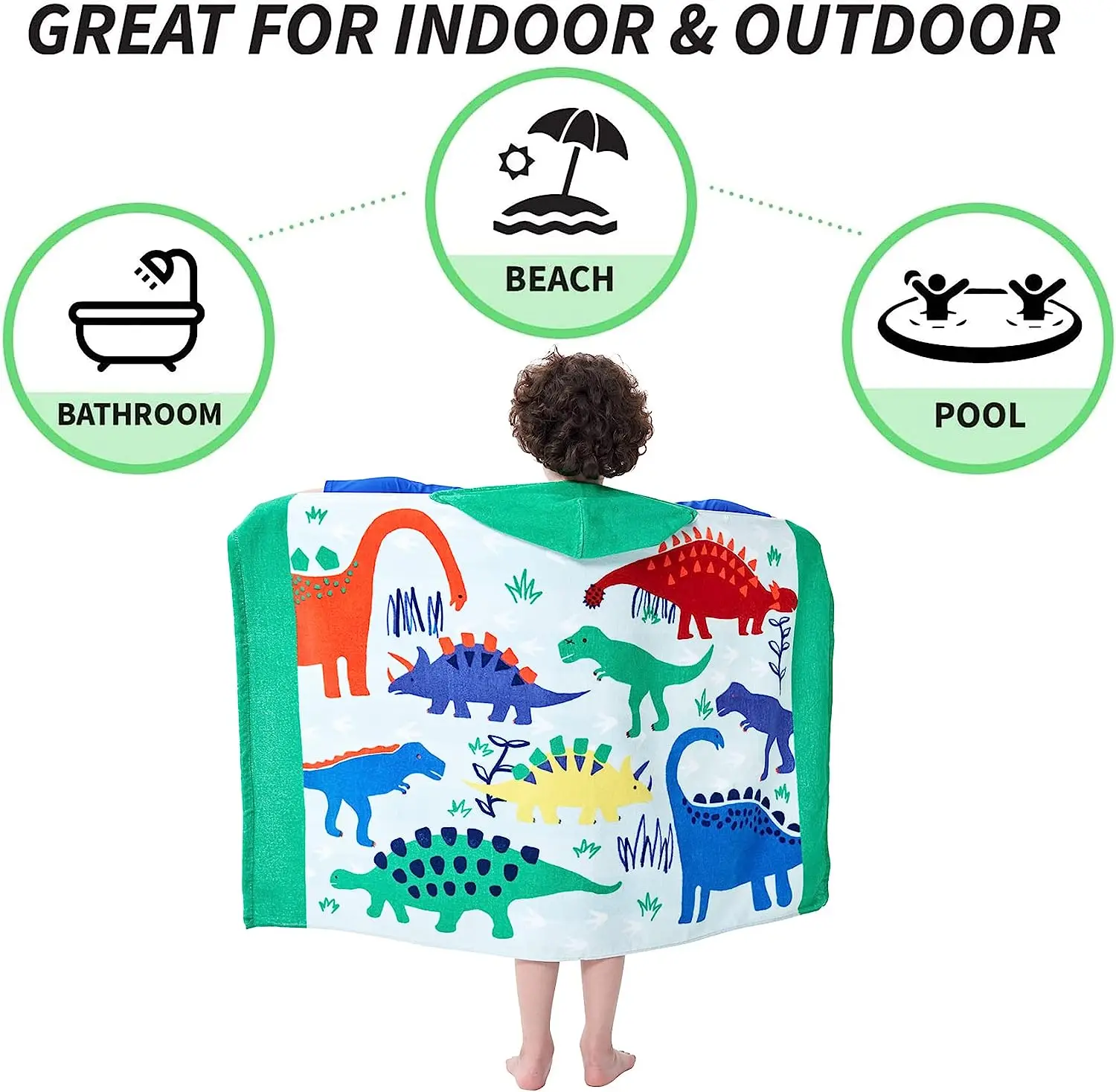 Cotton  hooded cloak bath towel super soft and quick drying towel, suitable for toddlers, newborns, boys