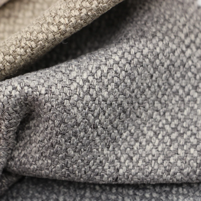 wholesale new design 100 polyester jacquard texture printed linen look dining chair upholstery fabric cloth in roll from china