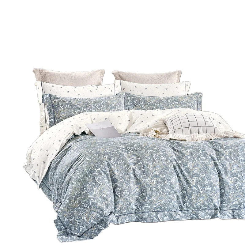 KOSMOS China Wholesale Custom Soft Luxury In Stock Quilt Bed Sheets Sets Comforter Bedding Set