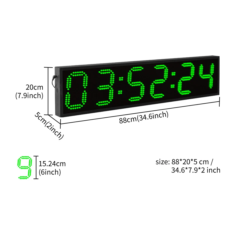 CHEETIE CP028 Programmable Sport Interval Running Timer Countdown Race Timer LED 6 Digits Pool Timer