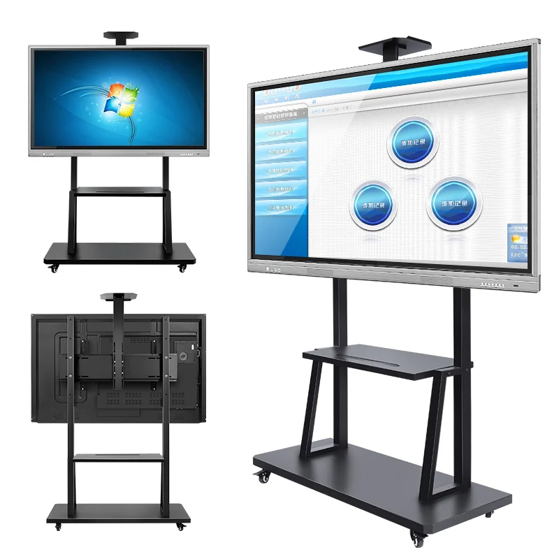 INGSREEN 65 inch 12 series Wireless screen sharing 120hz Android14 touch screen whiteboard for school interactive flat panel