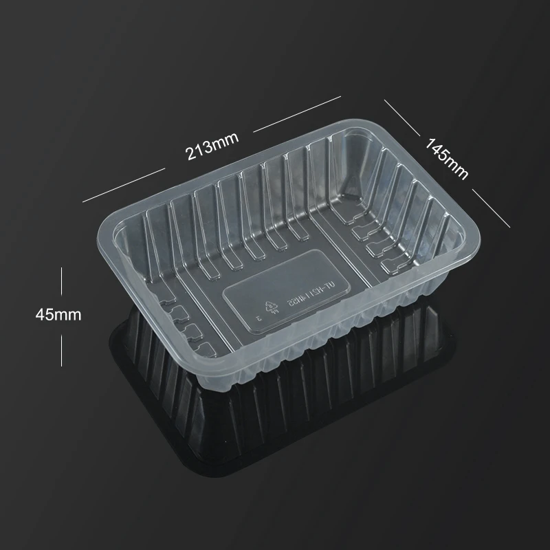 220MM Length Cling Film Covering Disposable Clear Plastic Tray Meat Vegetable Nut Cookie