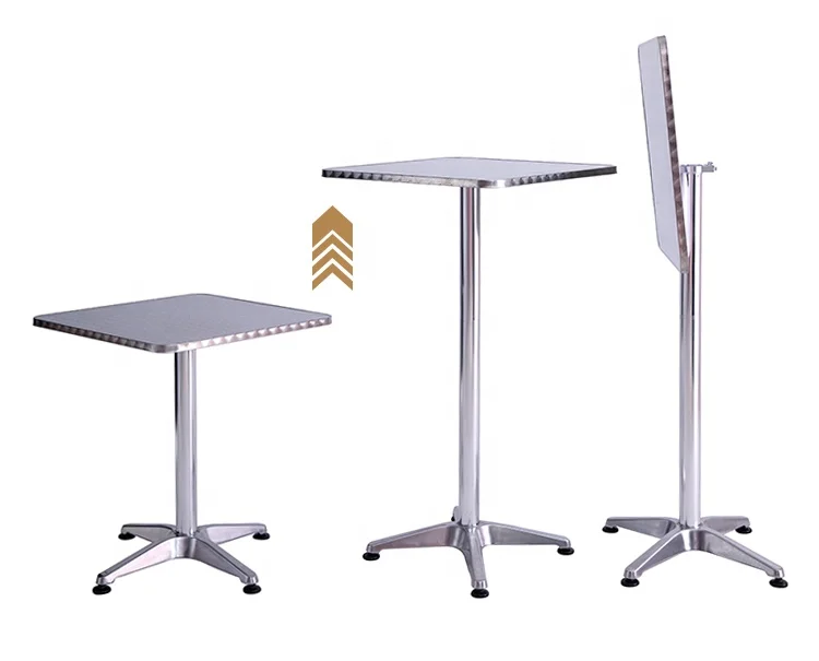 
Outdoor Aluminium Garden Folding Stainless Steel Top Coffee Table 