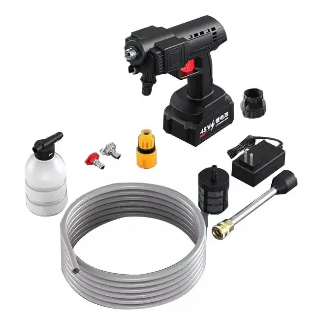 Factory Sales Cordless Washer Water Spray Gun Wholesale Portable Car Washer Gun 24V Lithium Battery
