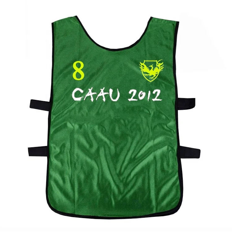 Custom design promotion top quality football training vests soccer bibs