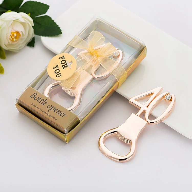 
40S Birthday Party Favor Bottle Opener Party Supplies Decoration Return Gift for Guest Wedding Party Souvenir 