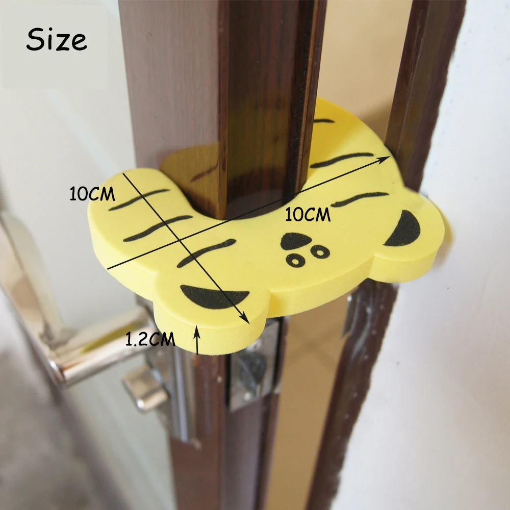 Factory Children Safety Colorful Cartoon Animal Foam Door Stop Cushion for Baby