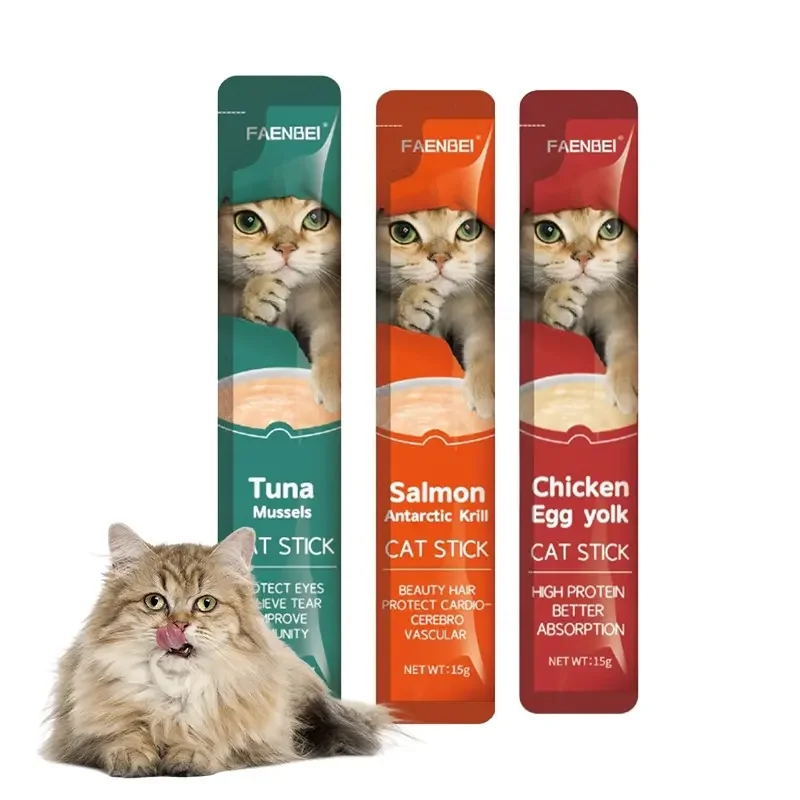 OEM ODM wholesale bulk cat wet food cat liquid treat food 15g