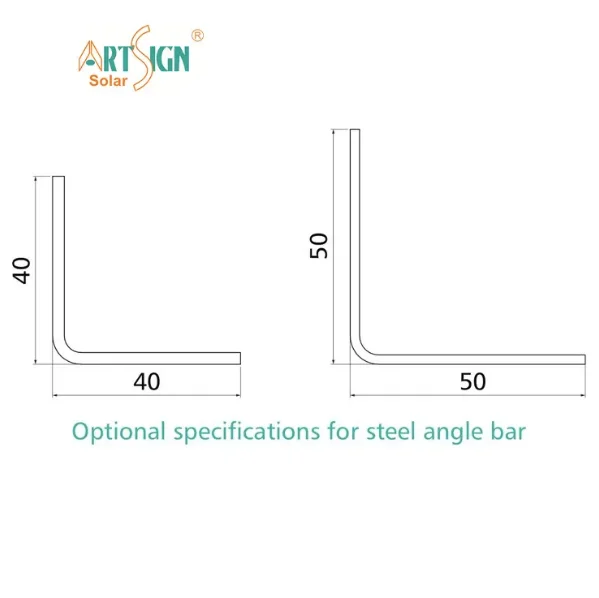 Art Sign Solar metal roof bracket PV aluminium mounting Kit triangle brackets ballasted mount
