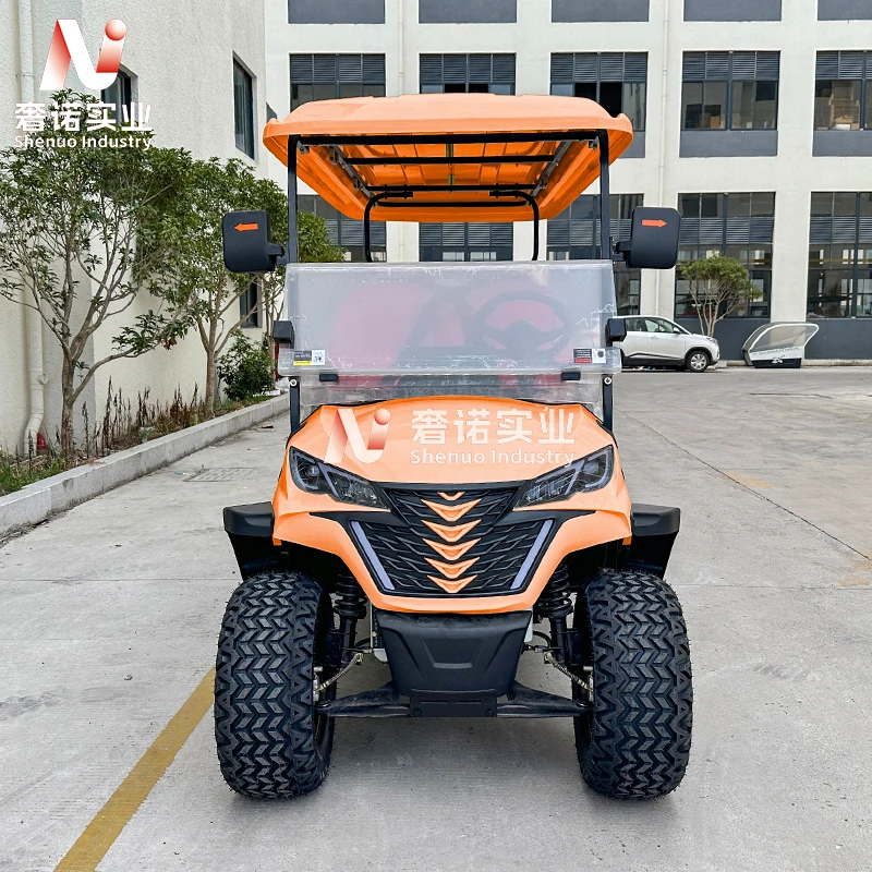 Factory Cheap lifted Mini 4+2 Seat Sightseeing Bus Club Cart gasoline Golf Buggy Hunting Cart