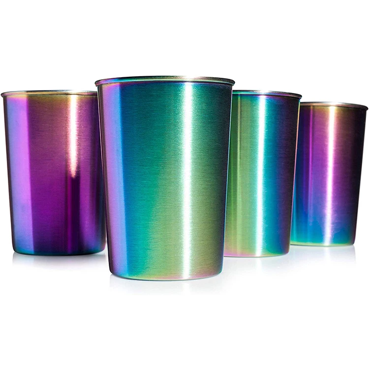 factory supply 400ml stainless steel milkshake cup cocktail coffee cup