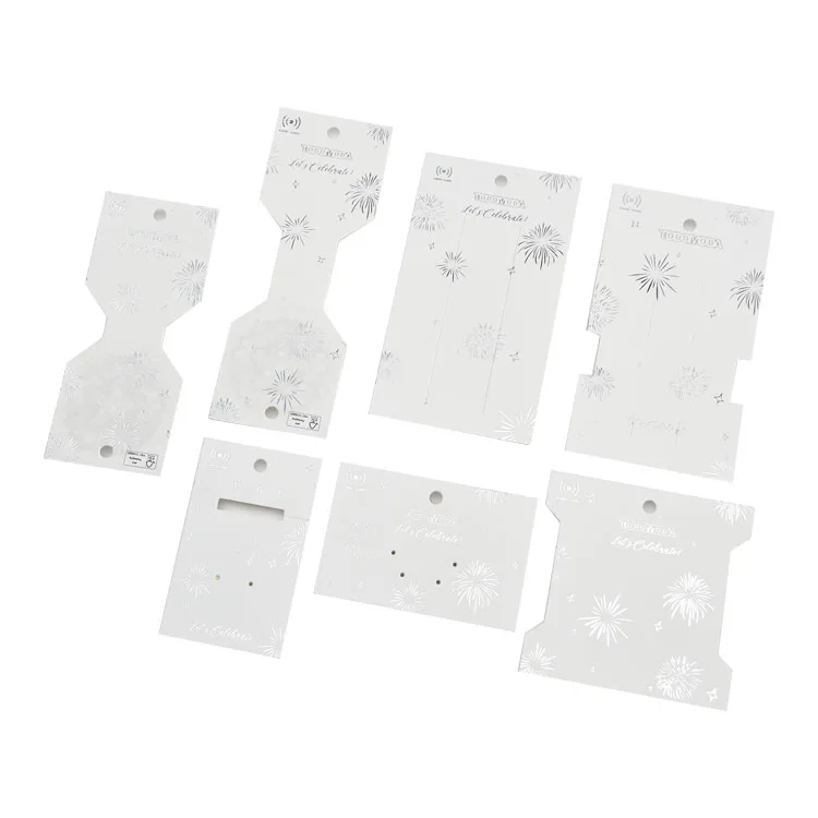 Garment Paper Gold Foiling Brand Tags Women Shoes Jewelry Logo Luxury Tag for Earring Necklace