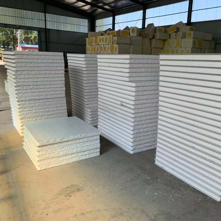 Prefabricated metal construction building materials EPS sandwich wall panel for sale