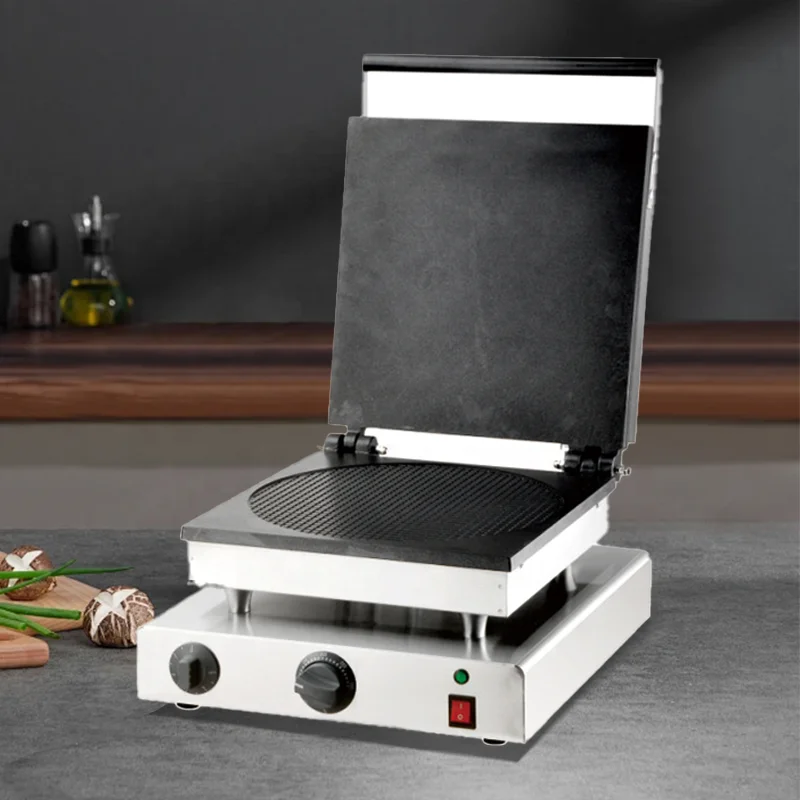 Commercial Waffle Cone and Stroopwafel Maker Snack Machine for Kitchen Use