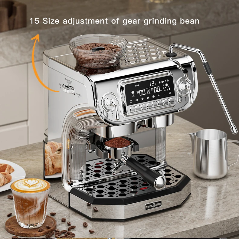 Stainless Steel Coffee Machine Manufacturers Espresso Machines Equipment Espresso Coffee Maker For Home Office Restaurant Cafe