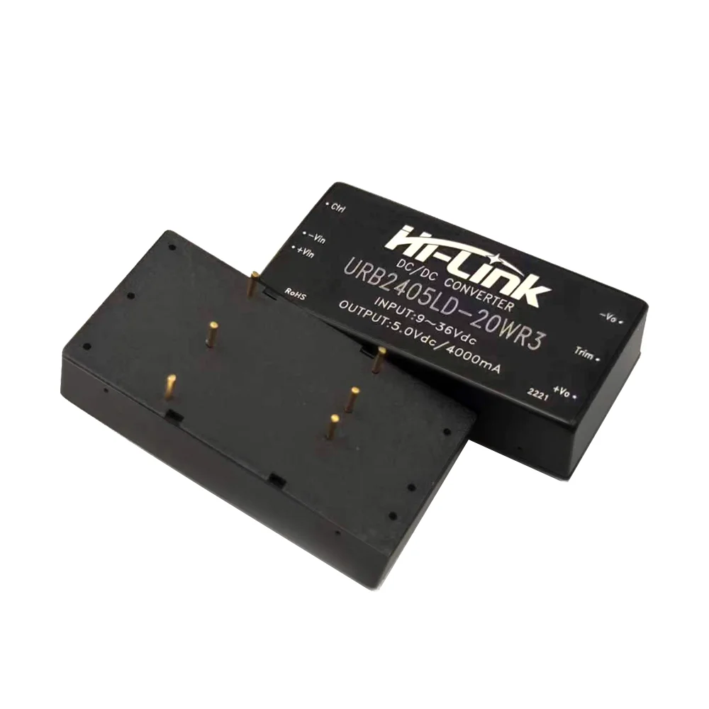 Hi-Link Official URB2405LD-20WR3 DCDC Power Supply Module 20W 24V(9-36V) to 12V 1666mA Output Isolated Step-Down Converter
