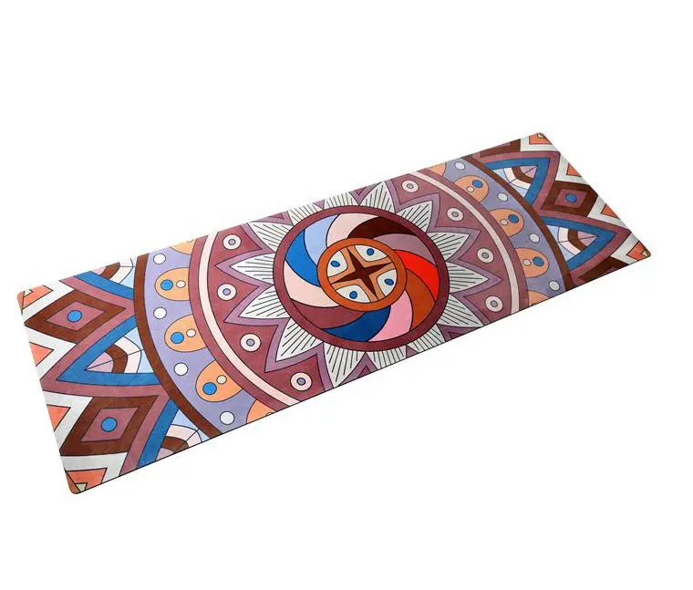 Durable Good Quality Buy Round Rubber And Microfiber Ecofriendly Suede Natural Rubber Yoga Mat