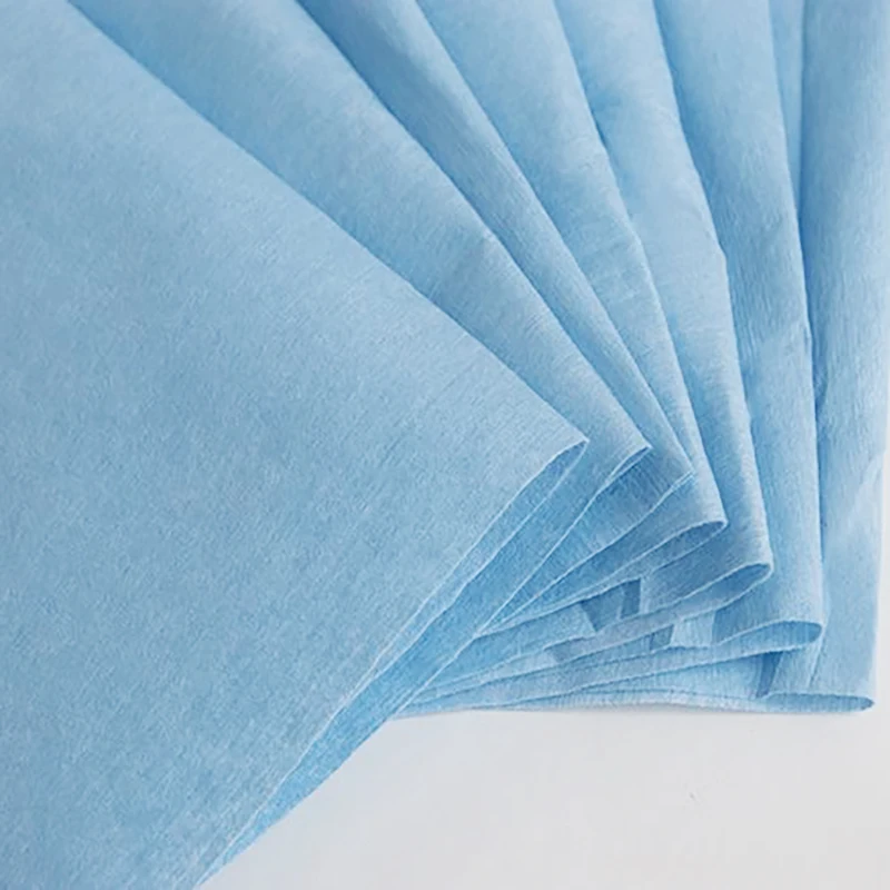 Heavy duty woodpulp polyester material Industrial blue woodpulp cellulose Shop Towels