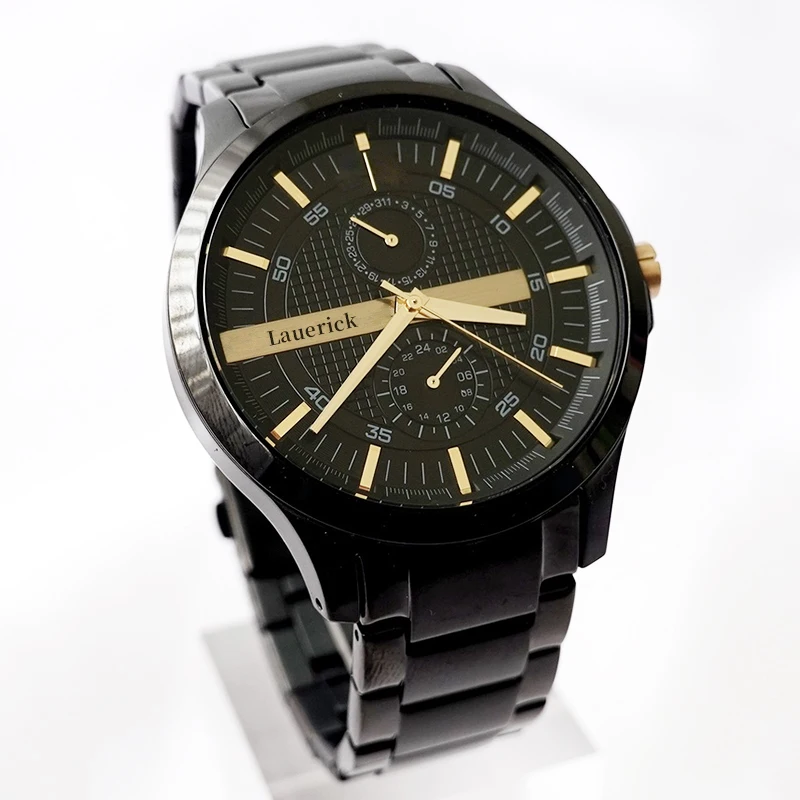 Мужские часы AX2121 Gold Warrior Luxury Coin многофункциональные кварцевый механизм водонепроницаемость 30 м нержавеющая сталь 22 мм стрелочные указатели