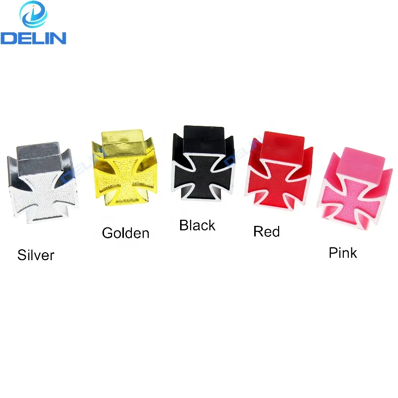 Universal Bicycle Motorcycle Car Styling Tire Air Valve Cap Covers Car Wheel Tyre Stem Air Caps Cross Style