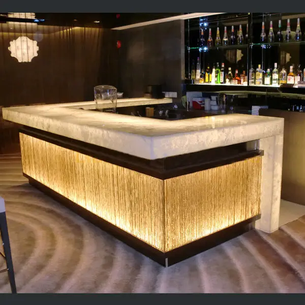 Solid surface made mini bar counter prefabricated bar countertops