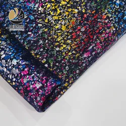 Wholesale ready made colorful polyester lurex tulle foil fabric for children dress