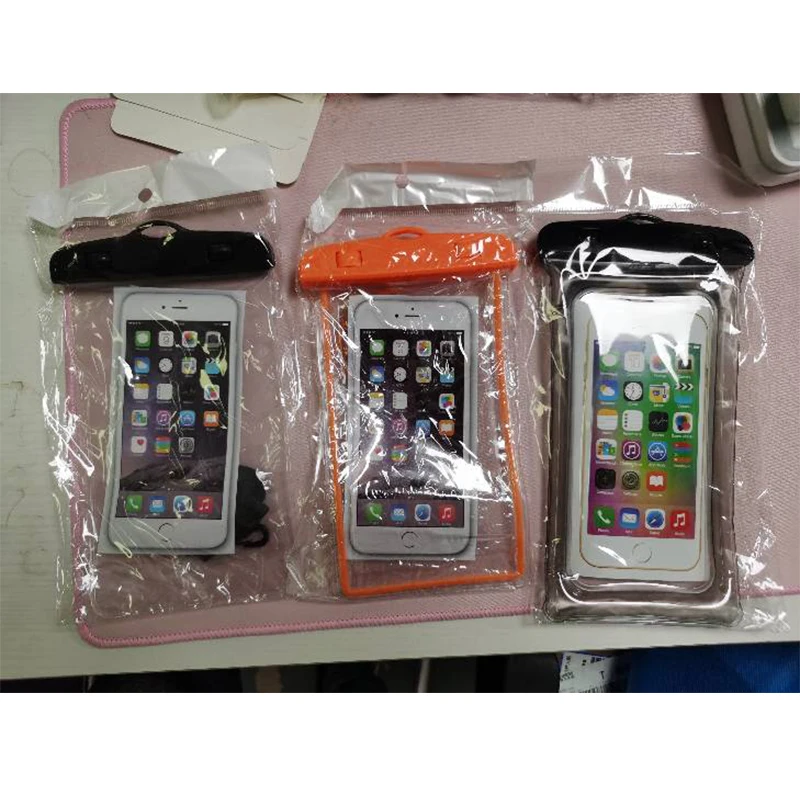 Universal Floating Clear PVC Waterproof Phone Case With Strap Cheap Water Proof Mobile Phone Bag Pouch Cell Phones for iphone