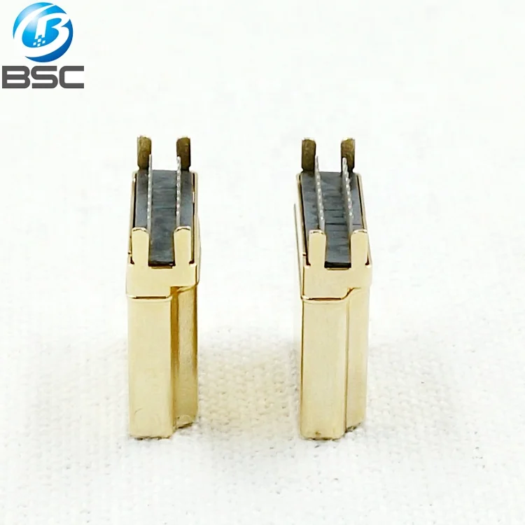 
Gold Plated 19P Straddle PCB Mounting Type A High Definition Multimedia Interface HD-MI Male SMT Connector for PCB 1.6mm 