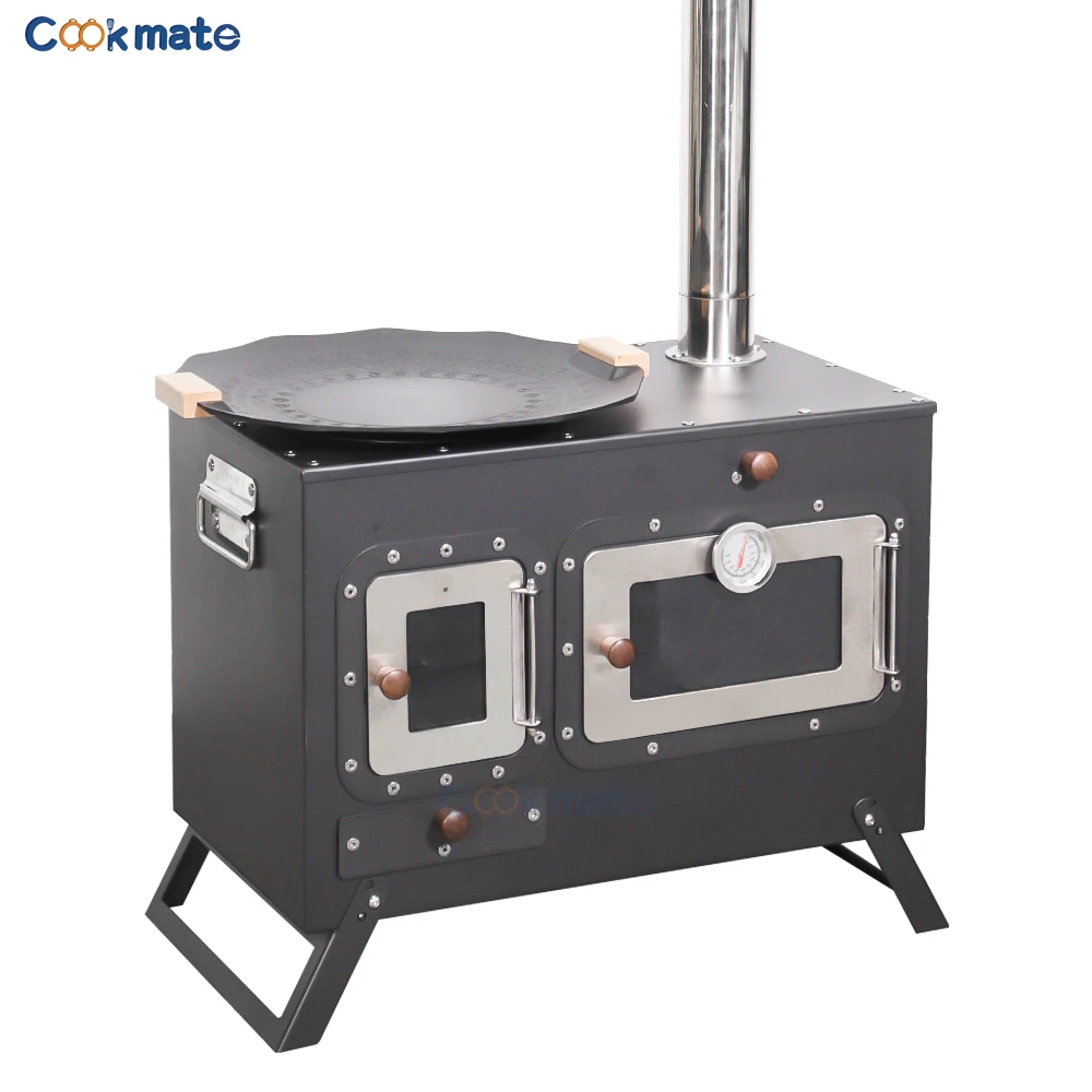 Europe Modern table fireplace gas tabletop fire pit  Wood Stove  Stainless Steel Stove for Home Cooking and Heating