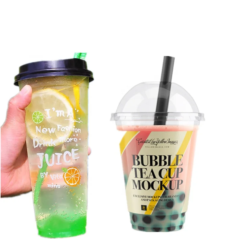 China Factory Price Hot Stamping Printing 98Mm 20Oz Clear Plastic Cups For Coke Juice