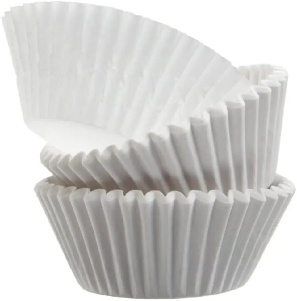 On Stock Pure White Chinese 38g Grease-proof Baking Paper Cupcake Liner Factory Directly Sale Cake Cups