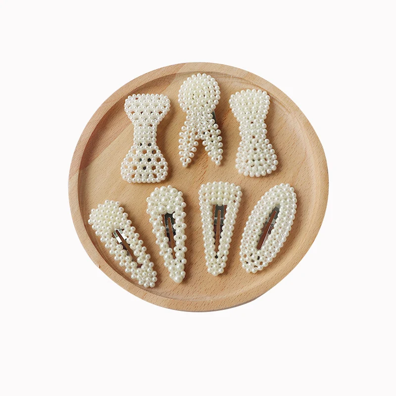 Chinese suppliers Hot sales Fashion clips factory hairpin beauty makeup clip for hair  Acrylic pearl hair clip