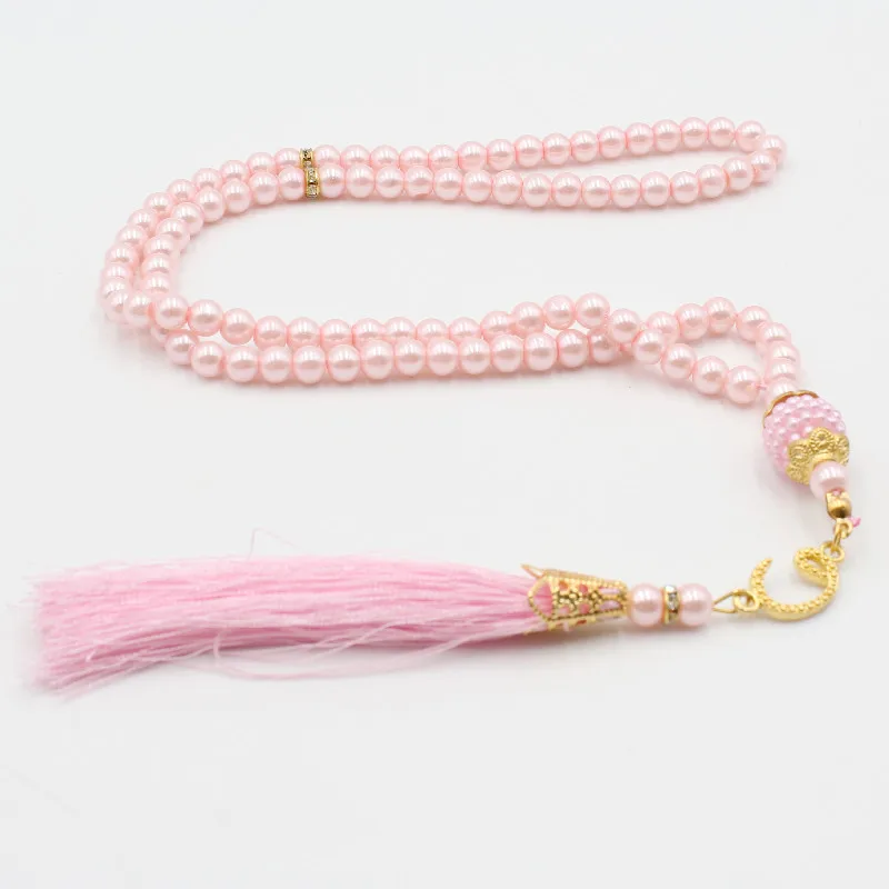 New Arrival 99 Rosary Beads Multi Color Pearl Muslim Jewelry Islamic Prayer Beads