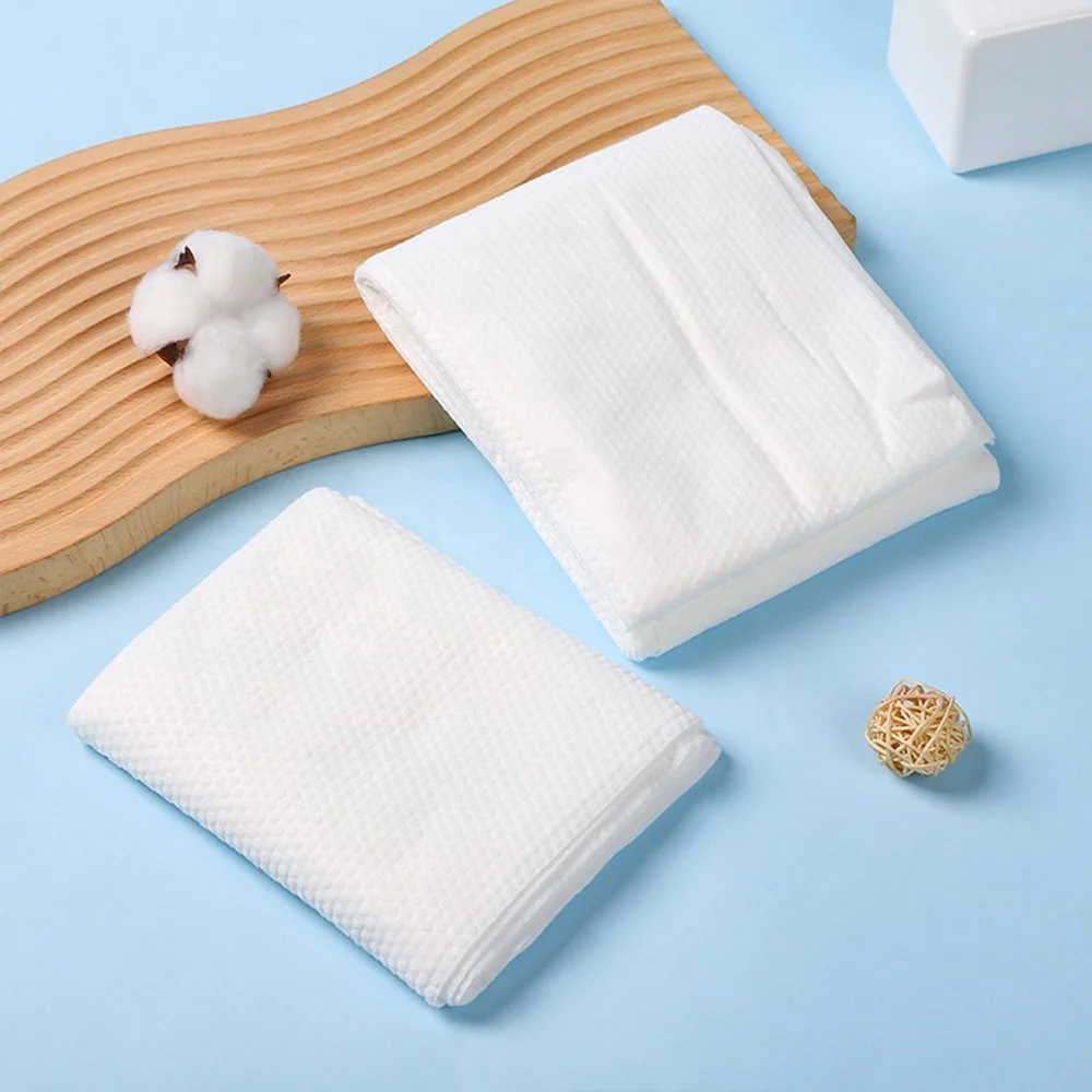 Quick-Dry Soft Disposable Face Towel Nonwoven Technics Cotton Tissues for Beauty Treatment and Hairdressing